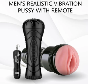 Men's Realistic Vibration Pussy with Remote