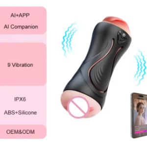 OEM Smart APP Control 9-Speed Vibrating Male Masturbator Cup 2 in 1