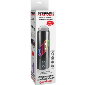 Pipedream - Extreme Rechargeable Roto-Bator Mouth Masturbator (Black)
