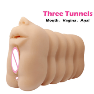 Three Holes Vagina/Mouth/Anal 3 in 1 Masturbator For Men